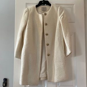 petite loft cream jacket